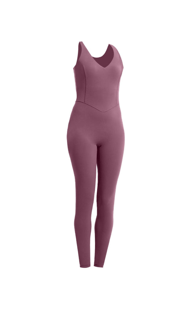 Cloud II Jumpsuit - Mauve, Women's Bodysuits from Vitality Athletic and Athleisure Wear