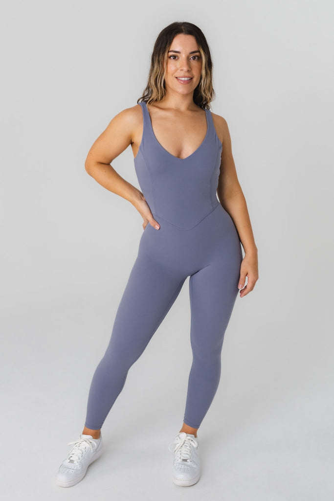 Cloud II Jumpsuit - True, Women's Bodysuits from Vitality Athletic and Athleisure Wear