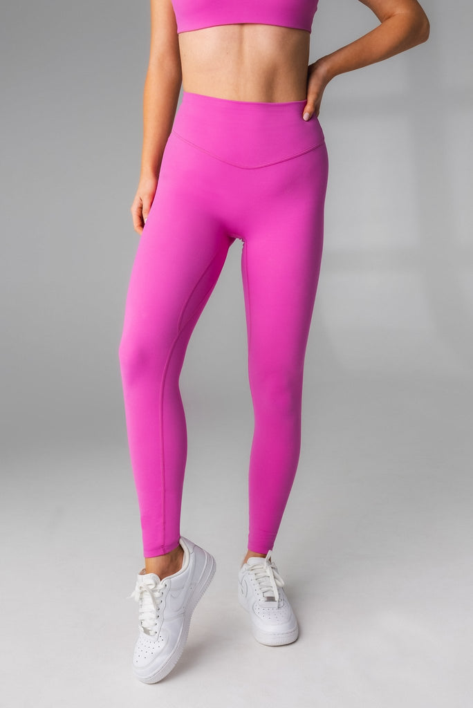 Women's Activewear Leggings - Pink Activewear Leggings XL – Contour Clothing