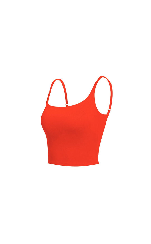 Cloud II Scoop Tank - Blood Orange, Women's Tops from Vitality Athletic and Athleisure Wear