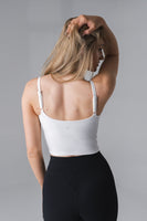 Cloud II Scoop Tank - Snow, Women's Tops from Vitality Athletic and Athleisure Wear