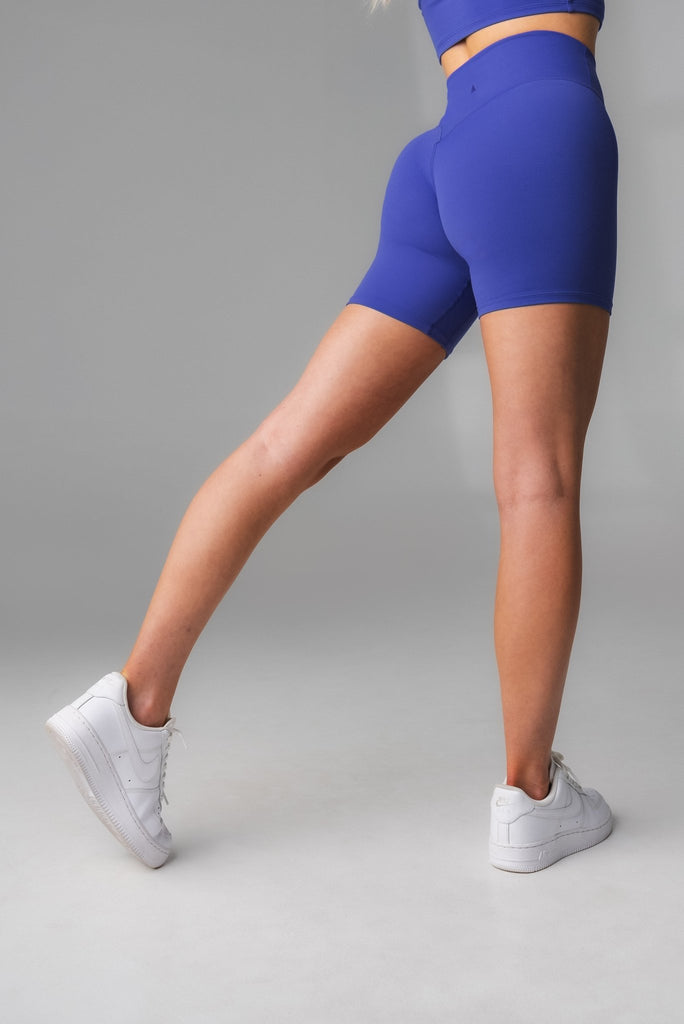Cloud II Volley Short - Women's Blue Yoga Shorts – Vitality