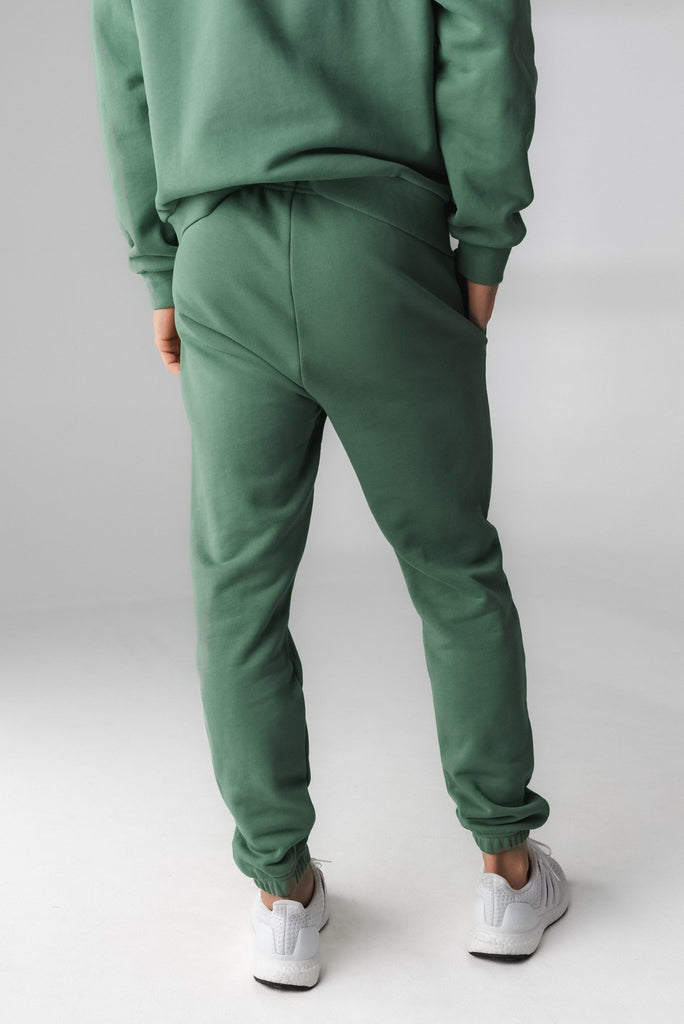 Cozy Jogger - Green 100% Cotton Sweatpants – Vitality Athletic Apparel