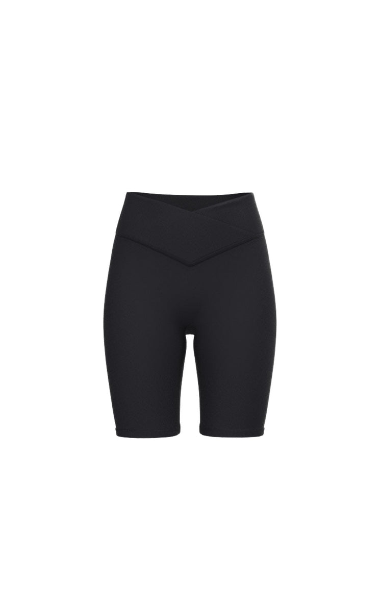 Daydream V Biker Short - Women's Black Workout Shorts – Vitality ...
