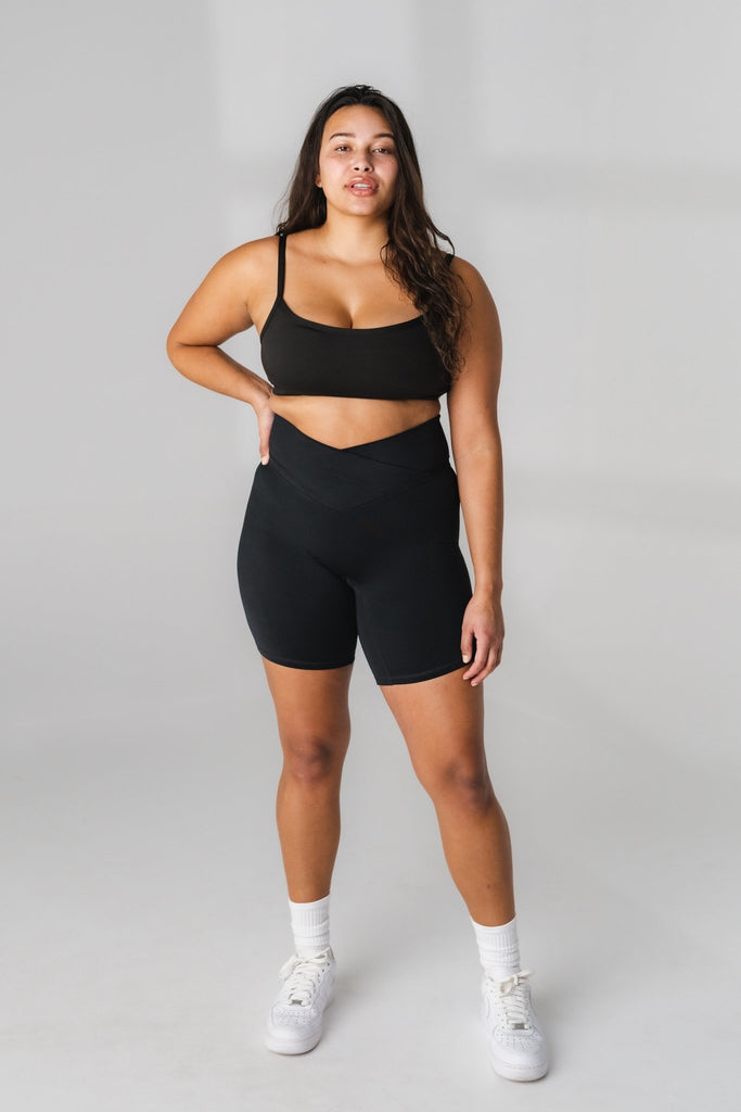 Daydream V Biker Short - Midnight, Women's Bottoms from Vitality Athletic and Athleisure Wear