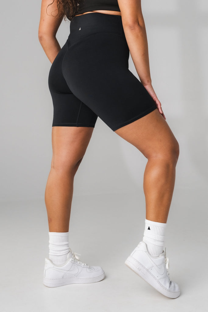 Daydream V Biker Short - Midnight, Women's Bottoms from Vitality Athletic and Athleisure Wear