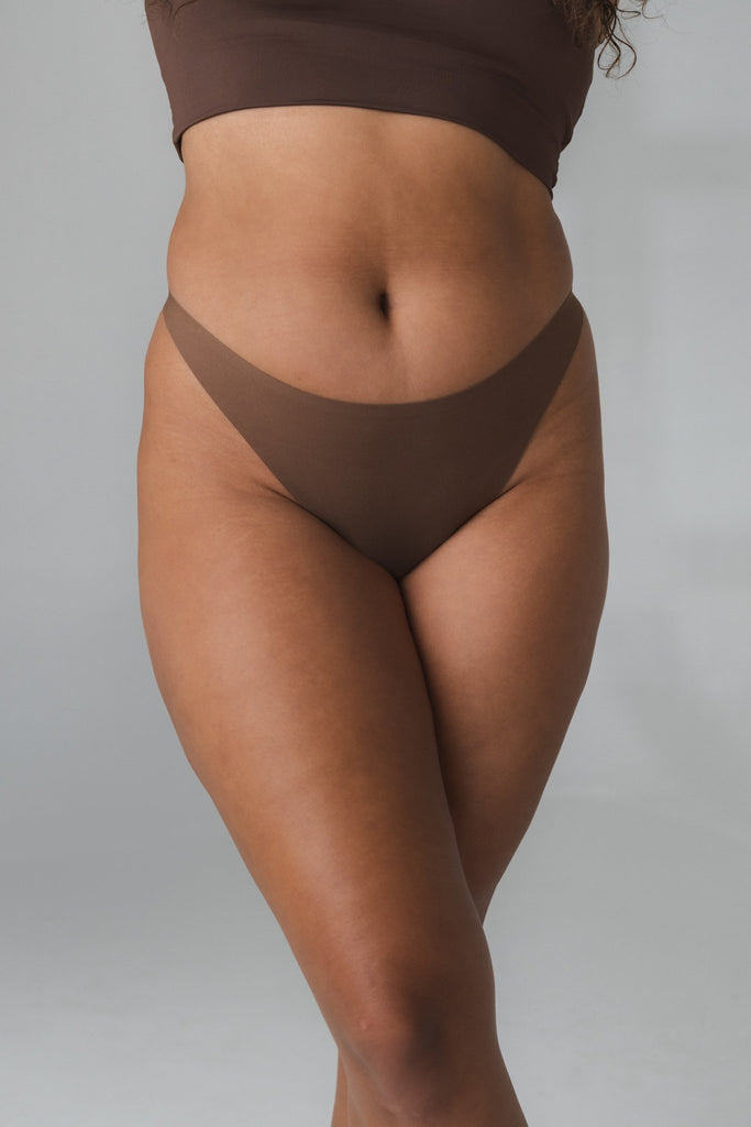 The Nude Thong - High Hip Thong - Deep Nude – Vitality Athletic