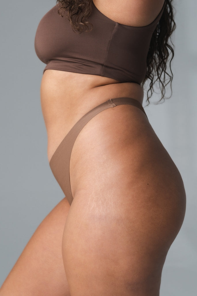 The Nude Thong - High Hip Thong - Deep Nude – Vitality Athletic Apparel