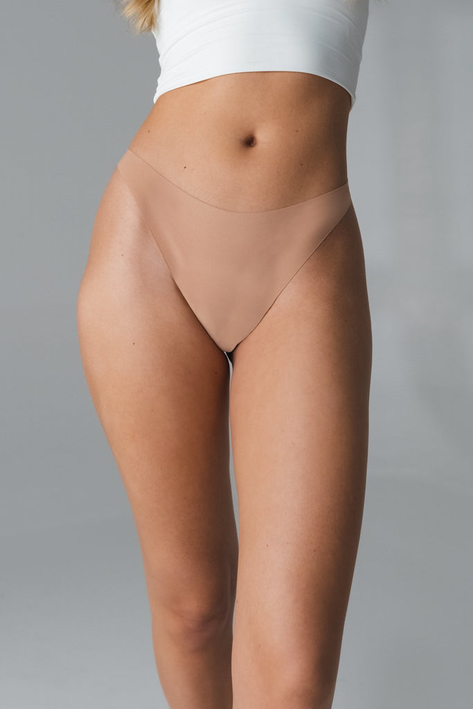 The Nude Thong - High Hip Thong - Light Nude – Vitality Athletic