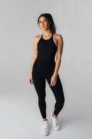 Synergy Open Back Tank - Midnight, Women's Tops from Vitality Athletic and Athleisure Wear