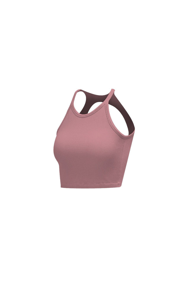 Synergy Open Back Tank - Rose, Women's Tops from Vitality Athletic and Athleisure Wear