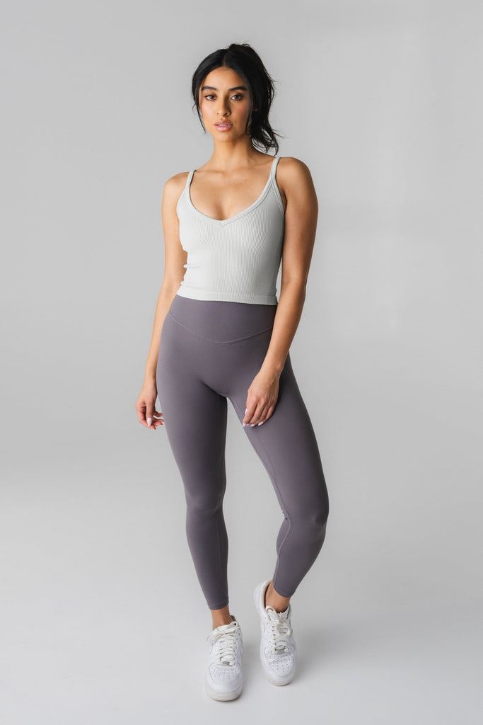 Synergy V Tank - Ash, Women's Tops from Vitality Athletic and Athleisure Wear