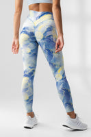 The Ascend Pant (Blue / Yellow Tie Dye) - Women's Leggings – Vitality ...