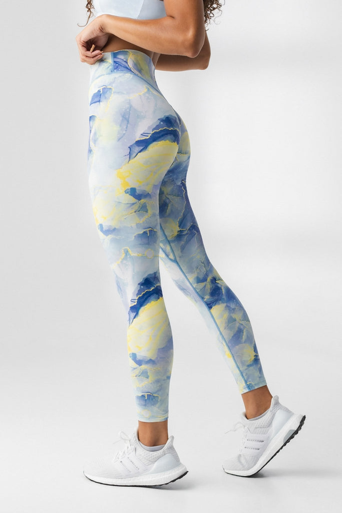 The Ascend Pant (Blue / Yellow Tie Dye) - Women's Leggings – Vitality  Athletic Apparel