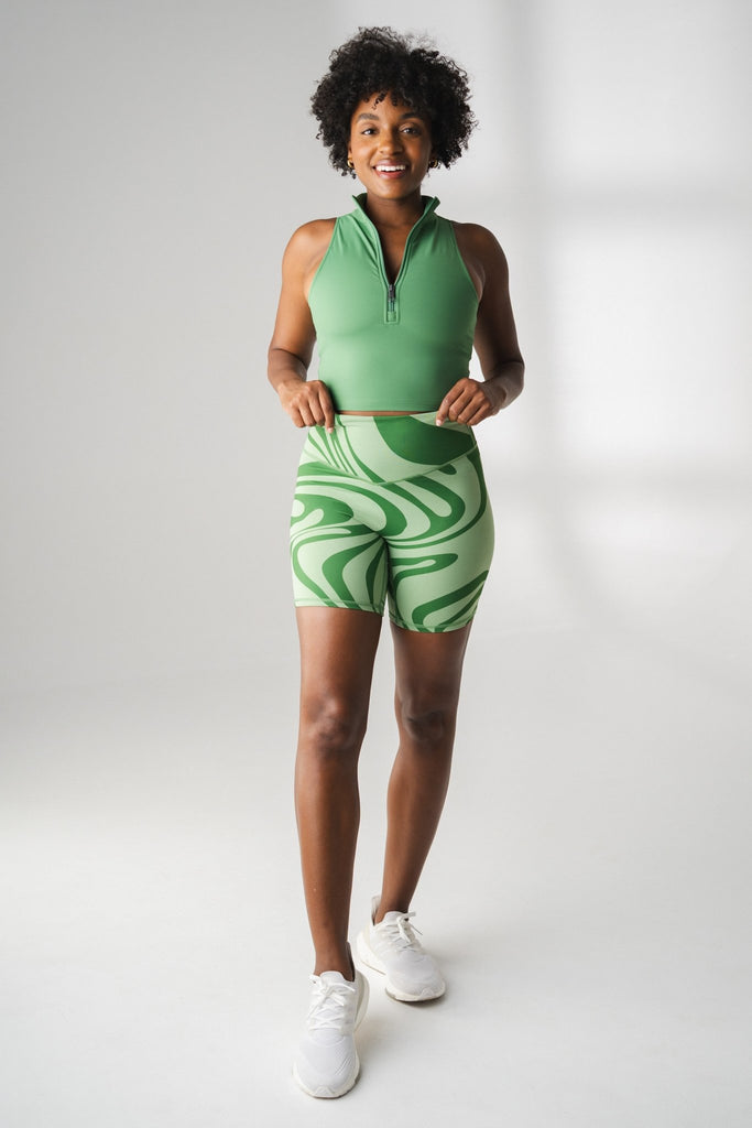The Ascend Volley Short - Botanical, Women's Bottoms from Vitality Athletic and Athleisure Wear
