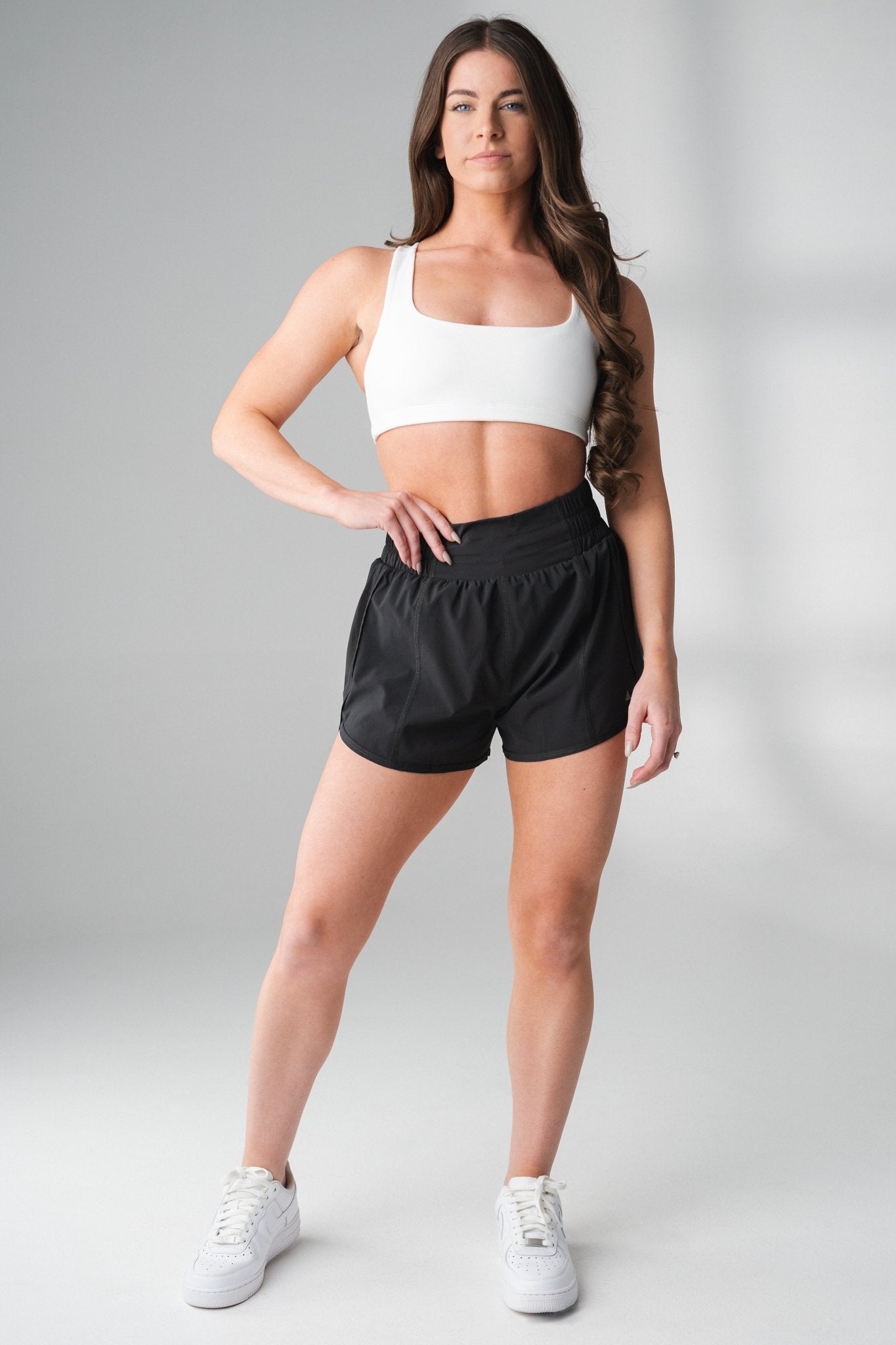 Woman deals sport shorts