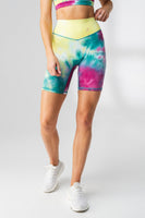 The Cloud Biker Short - Tropical Storm, Women's Bottoms from Vitality Athletic and Athleisure Wear