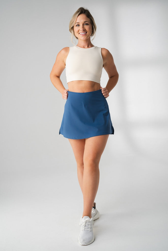 The Cloud Skort - Navy, Women's Bottoms from Vitality Athletic and Athleisure Wear