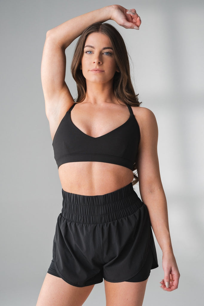 The Cloud V Bra - Midnight, Women's Bra from Vitality Athletic and Athleisure Wear
