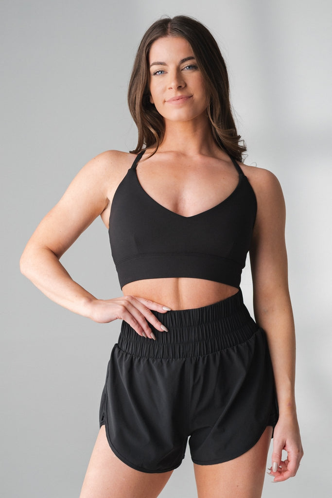 The Cloud V Bra+ - Midnight, Women's Bra from Vitality Athletic and Athleisure Wear