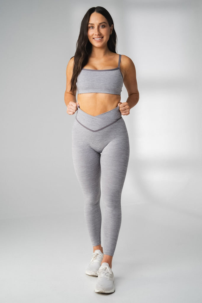 Daydream V Pant - Concrete Marl, Women's Bottoms from Vitality Athletic and Athleisure Wear