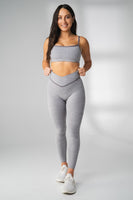 Daydream V Pant - Women's Gray Leggings – Vitality Athletic Apparel