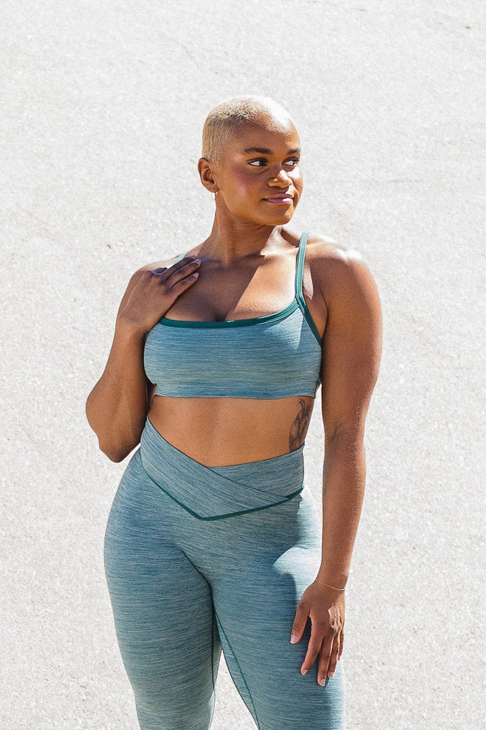Daydream V Pant - Evergreen Marl, Women's Bottoms from Vitality Athletic and Athleisure Wear