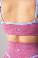 Daydream Square Bra - Berry Marl, Women's Bra from Vitality Athletic and Athleisure Wear