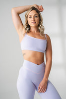 Daydream Square Bra - Lilac Marl, Women's Bra from Vitality Athletic and Athleisure Wear