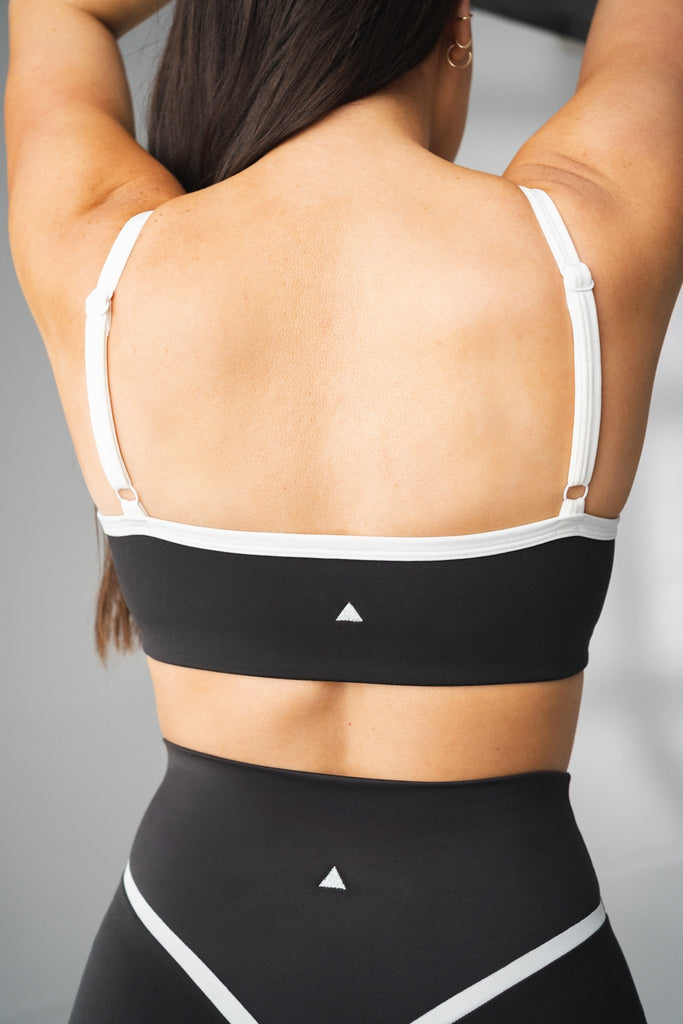 Sports Bra with Contrast Panels