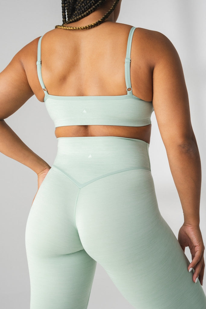 Daydream Square Bra - Women's Mint Green Sports Bra – Vitality Athletic  Apparel