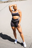 Daydream V Volley Short - Midnight Contrast, Women's Bottoms from Vitality Athletic and Athleisure Wear