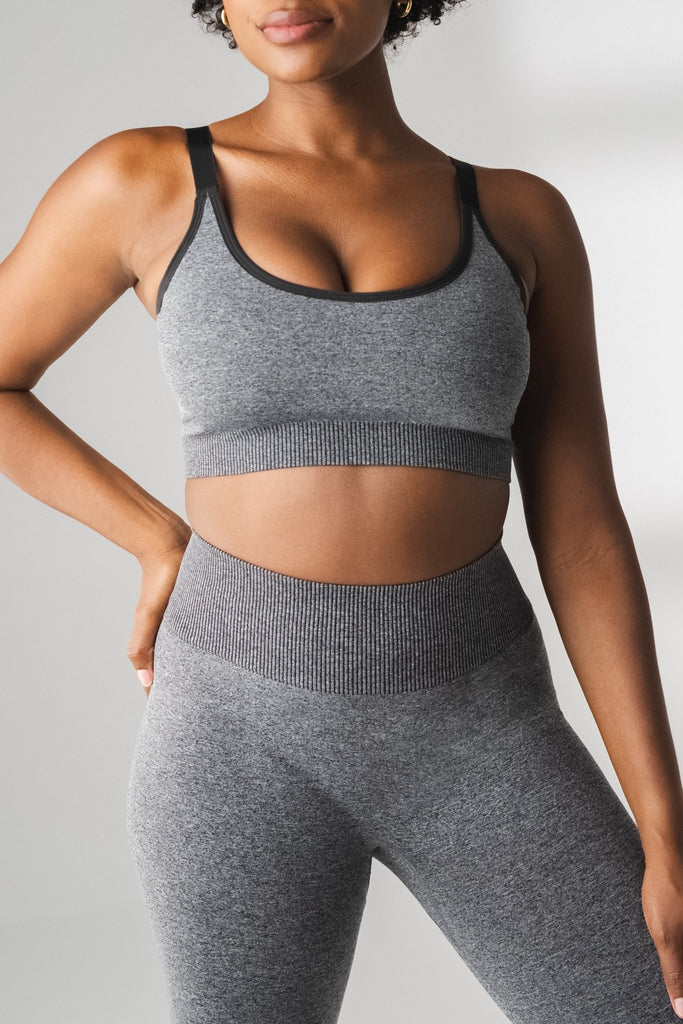 The Formation Scoop Bra - Midnight Heather, Women's Bra from Vitality Athletic and Athleisure Wear
