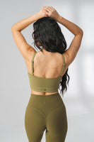 The Ignite Bra+ - Olive, Women's Bra from Vitality Athletic and Athleisure Wear