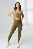 The Ignite Bra+ - Olive, Women's Bra from Vitality Athletic and Athleisure Wear