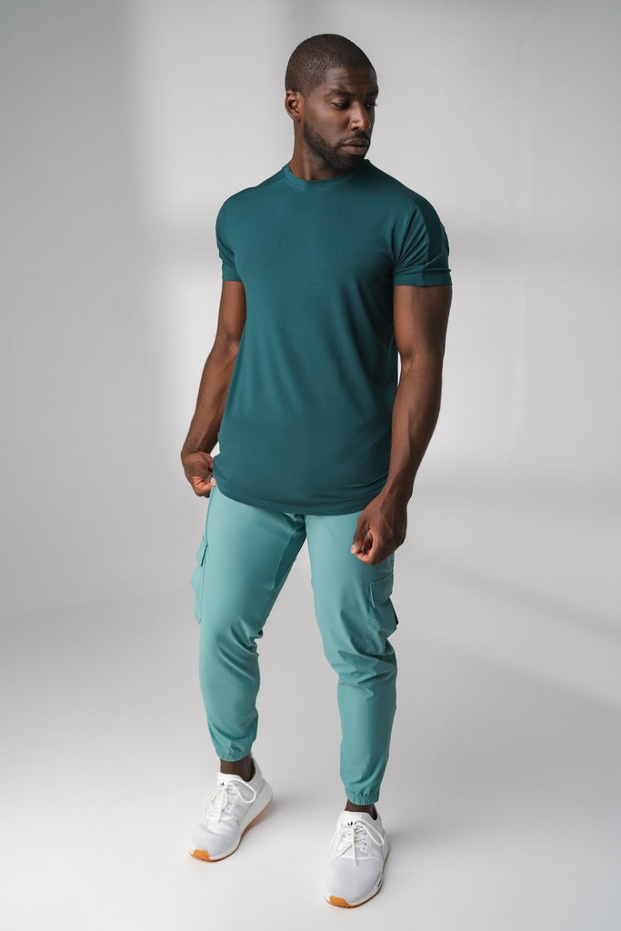 The Men's Swift Cargo Jogger - Agave, Men's Bottoms from Vitality Athletic and Athleisure Wear