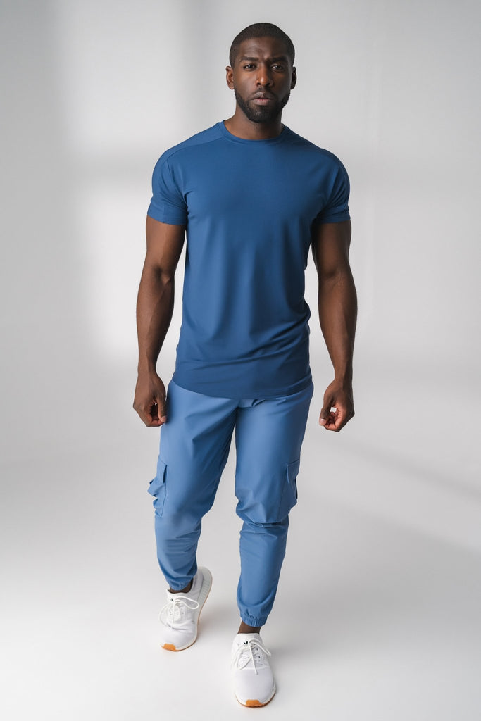Men's Black Utility Jogger Pants Drawstring Pockets All In Motion