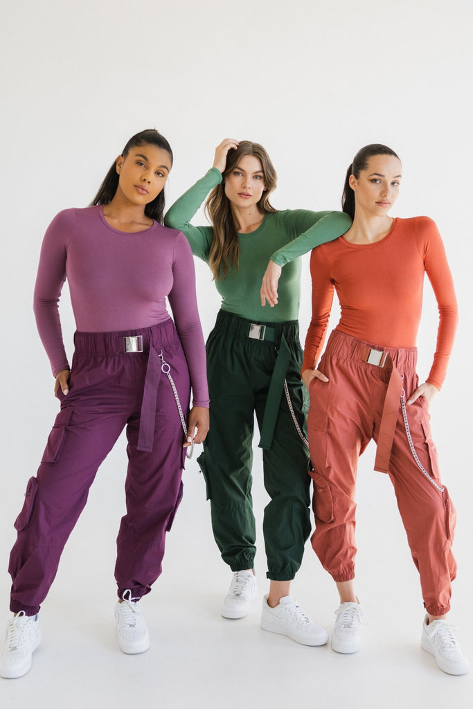 The Noa Cargo - Vine, Women's Bottoms from Vitality Athletic and Athleisure Wear