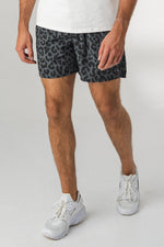 The Prime Short 6" - King Cheetah Midnight, Men's Bottoms from Vitality Athletic and Athleisure Wear
