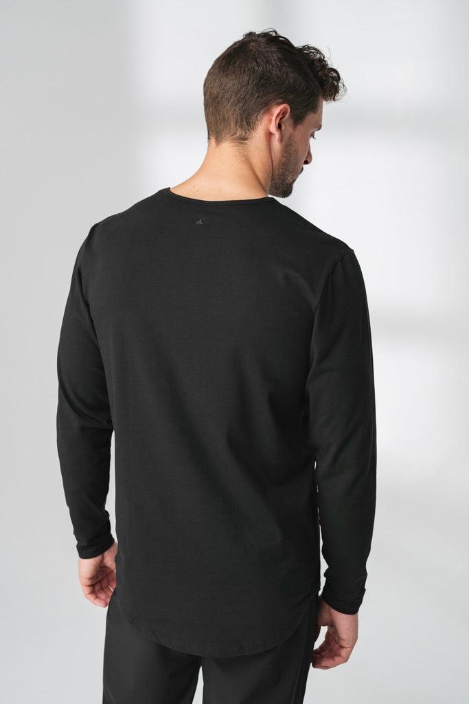 The Prospect Long Sleeve Tee - Midnight, Men's Tops from Vitality Athletic and Athleisure Wear