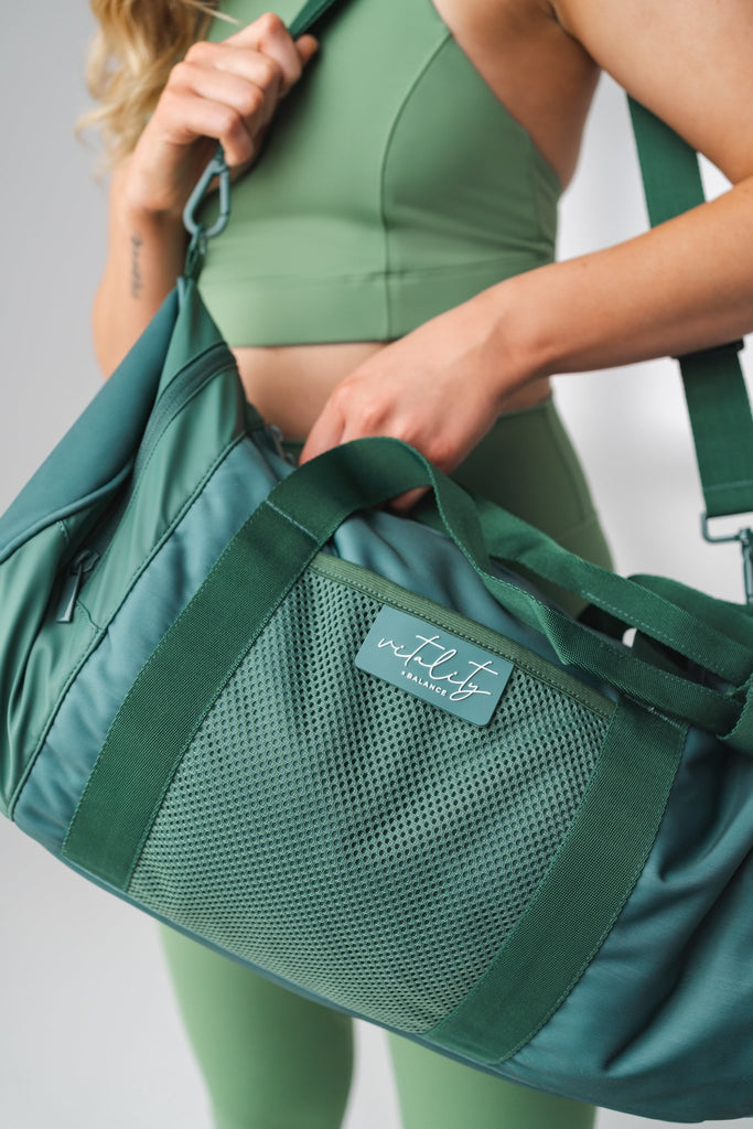 The Uptown Duffle - Jade, Accessories from Vitality Athletic and Athleisure Wear