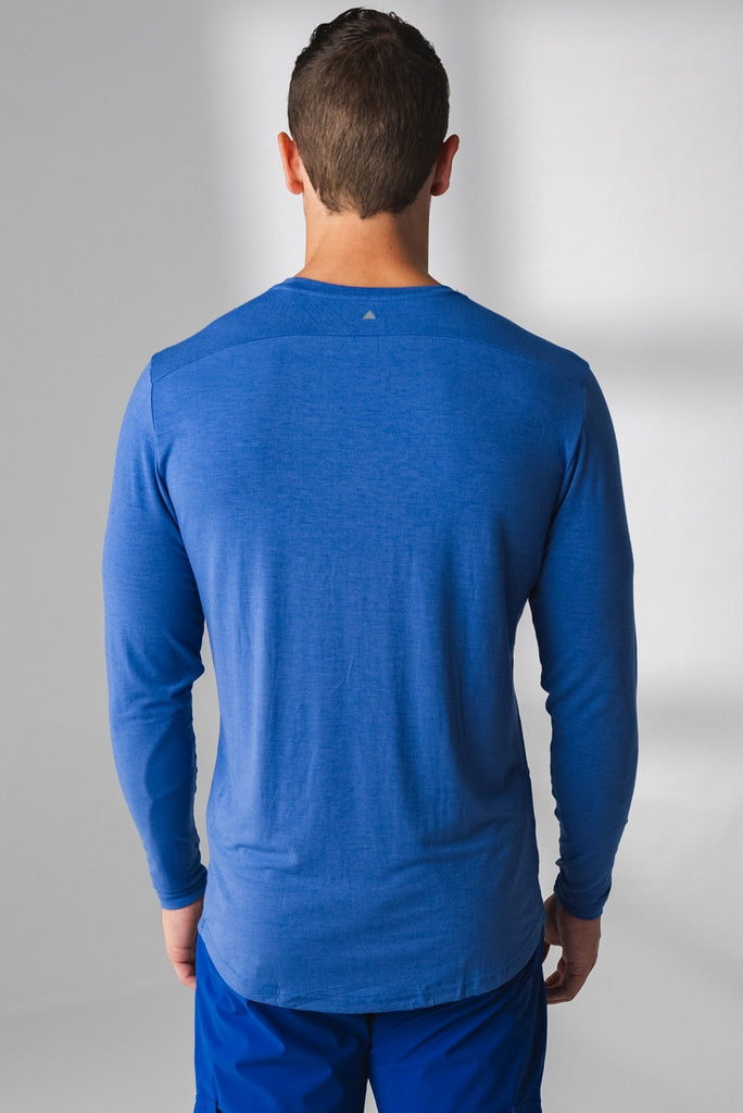 The Vital Long Sleeve Tee - Cascade Heather, Men's Tops from Vitality Athletic and Athleisure Wear